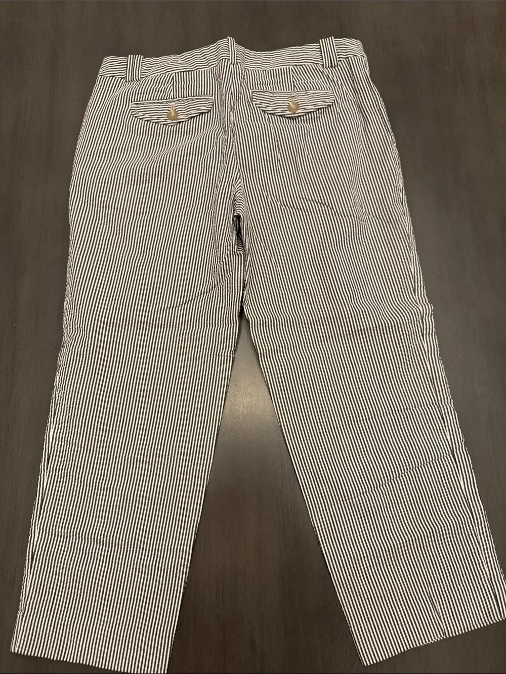 LOFT Black & White Striped Women's Chinos